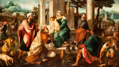 賢者の礼拝 作： Bonifazio Veronese